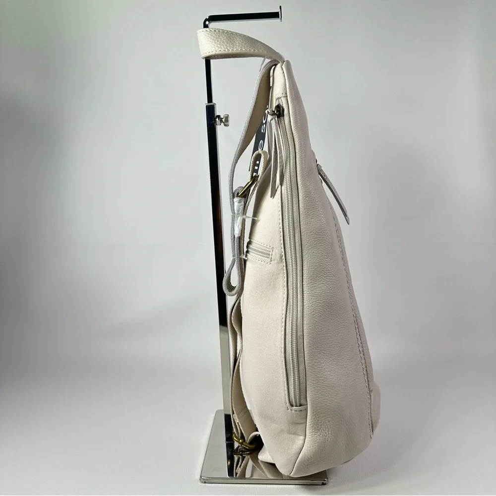 NWT Women’s The Sak Geo Ivory Leather Sling Bag/Backpack - Picture 5 of 10